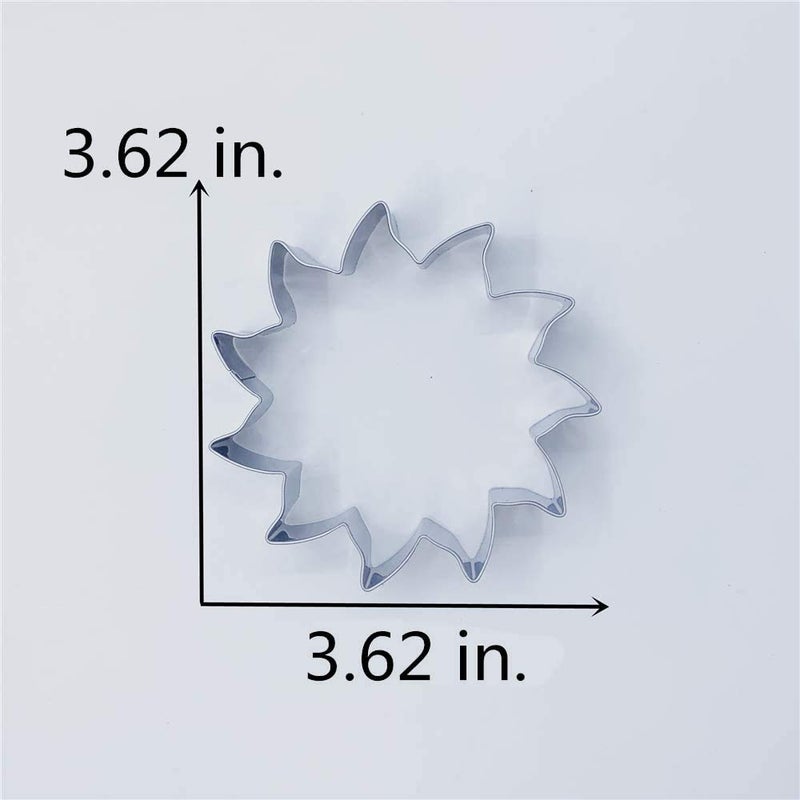 LILIAO Sun Cookie Cutter - 3.6 x 3.6 inches - Stainless Steel - Image 3